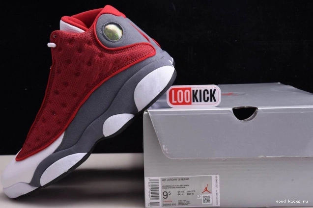 Jordan Grey 414571-600 13 Air Red Flint Gym Retro 0823